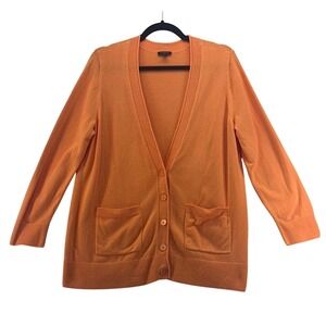 Talbots Cardigan Sweater Orange X‎